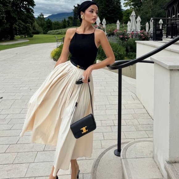 ZARA RUFFLY WAIST SKIRT ZW COLLECTION - Picture 6 of 11